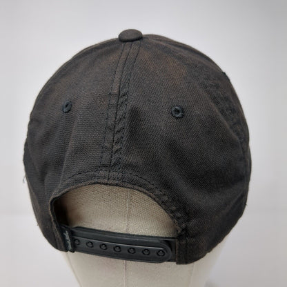 Travis Mathew Snapback Hat Black One Size Striped Flexfit 110 Patch