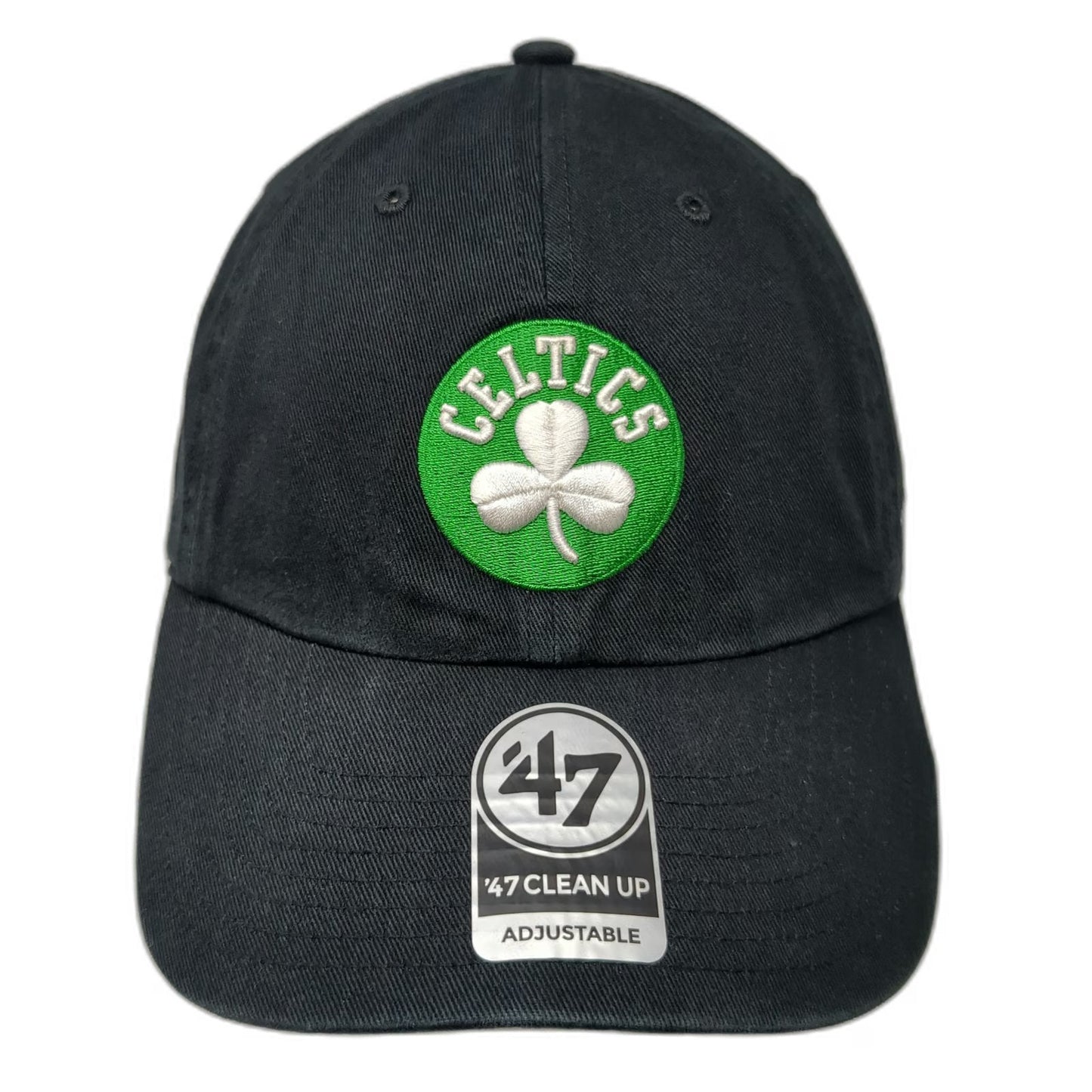 Boston Celtics NBA '47 Hat Black One Size Shamrock Logo Slideback Curved Brim