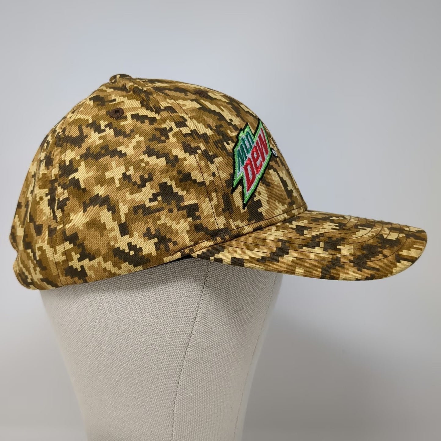 Acme Hat Co Mtn Dew Team Rubicon Camo Baseball Cap One Size Slideback Cotton Hat