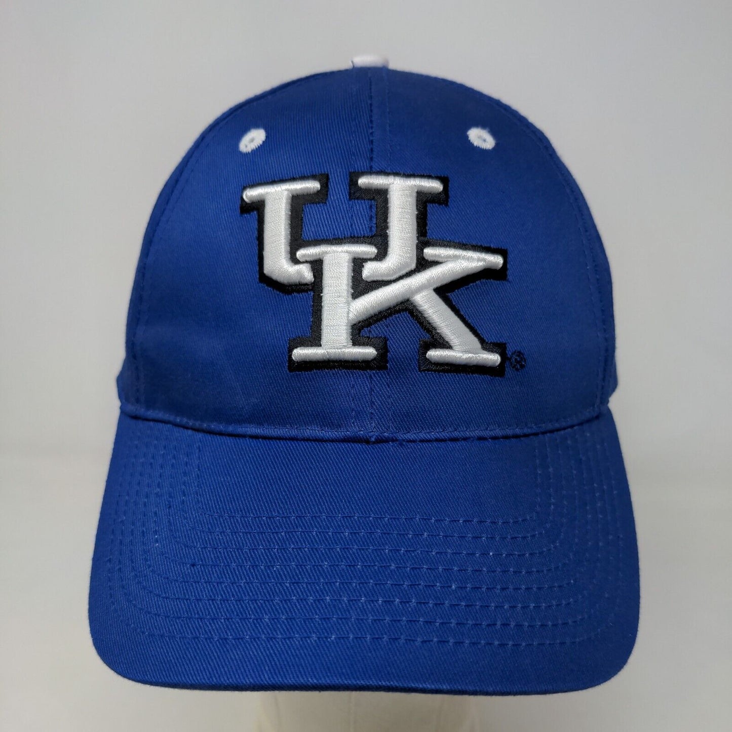 University of Kentucky Wildcats Men's Strapback Hat Blue White Embroidered Logo