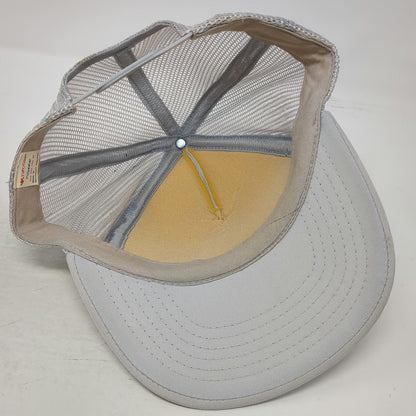 Yupoong Trucker Hat Gray One Size New Hampshire Green Script Mesh Back Hat