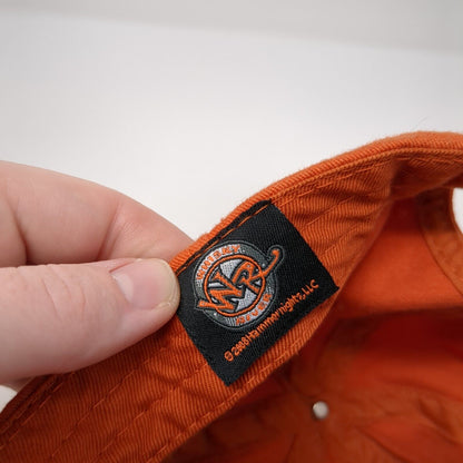 Rock-N-Roll Outlaw Whisky River Charlotte Strapback Hat Orange OS Adjustable