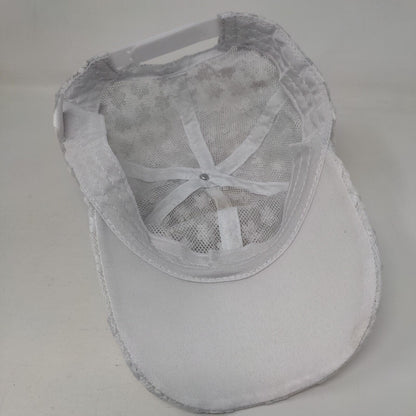 Unbranded Snapback Hat White One size Adjustable Floral Lace Trim Polyester