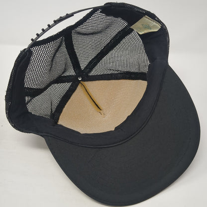 Older Than Dirt Snapback Trucker Hat Black One Size Mesh Back Nissin