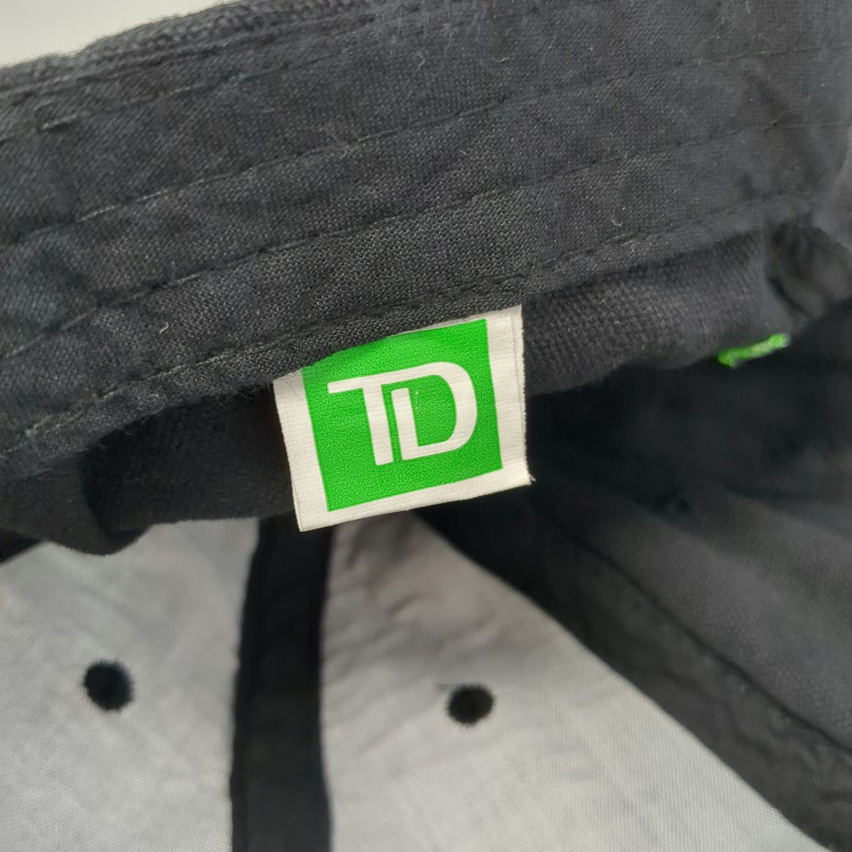 TD Bank Baseball Cap Black One Size Slideback America Most Convenient Visor hat
