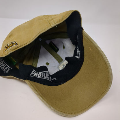 Letter C Cabela's Fitted Hat Tan M/L Embroidered Proflex Outdoor Cap