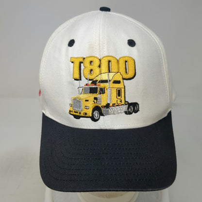 Cyrk Kenworth T800 Semi Truck Hat White Snapback One Size Embroidered Cotton