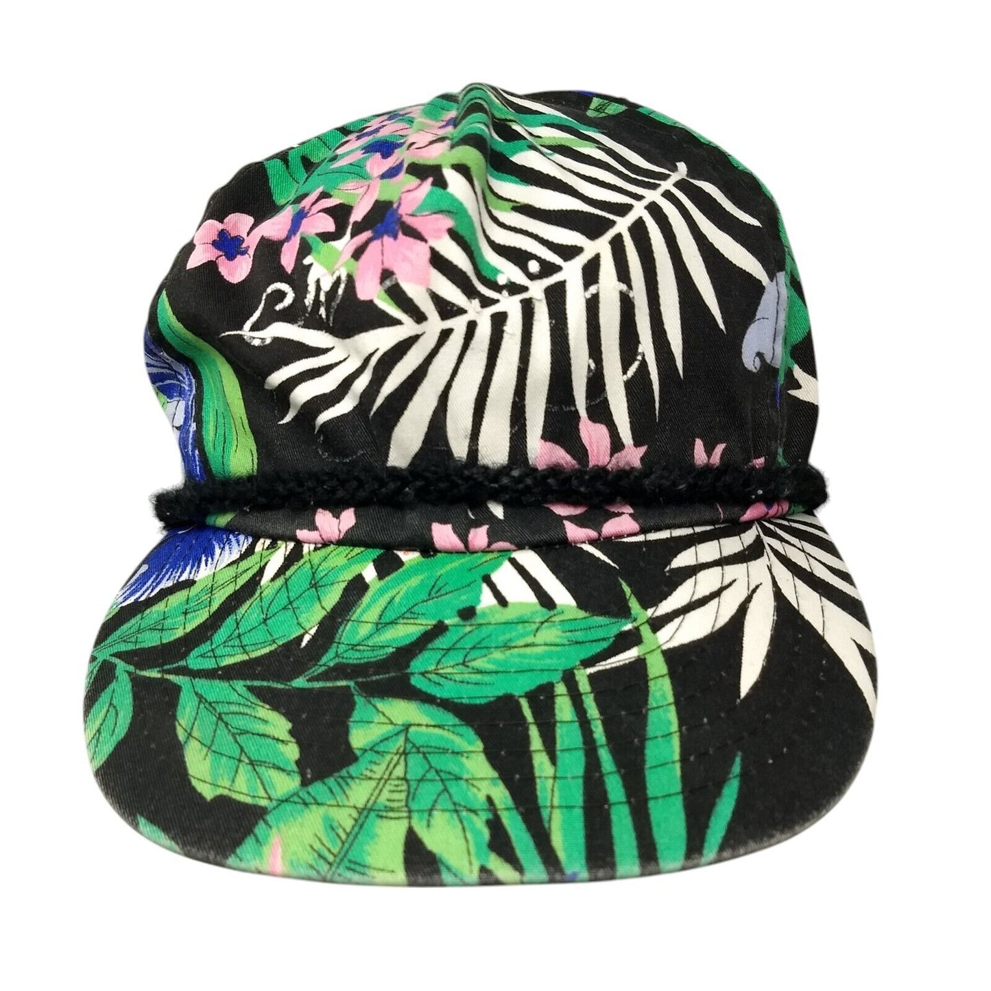 Unbranded Snapback Rope Hat Multi One Size Adjustable Floral Hawaiian