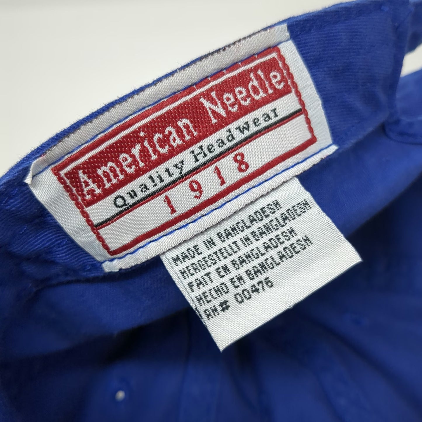American Needle Turks & Caicos Crest Hat Blue OSFM Baseball Cap Cotton Slideback