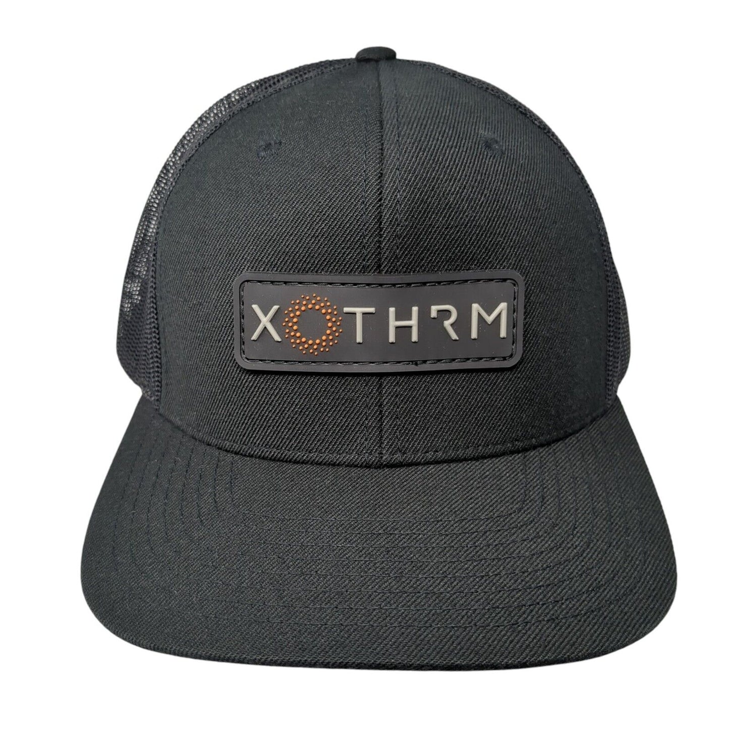 XOTHRM Snapback Trucker Hat Black One Size Adjustable Mesh Back Richardson