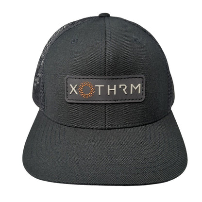 XOTHRM Snapback Trucker Hat Black One Size Adjustable Mesh Back Richardson