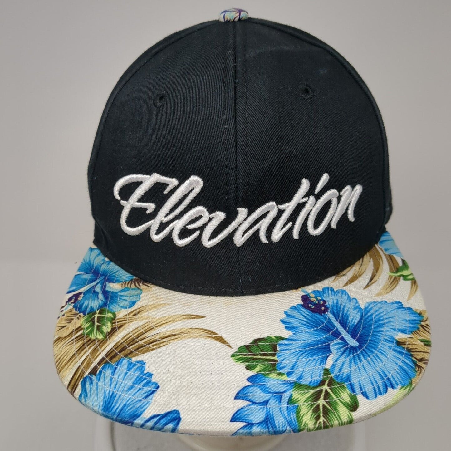Elevation Snapback Hat Multicolor One Size Adjustable Embroidered Floral BK