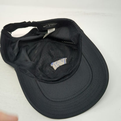 Nike Baseball Cap Black One Size Track & Field Dri-Fit Featherlight W Logo Hat