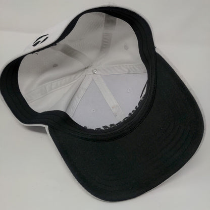 TaylorMade TP5 Fitted Golf Hat White L/XL A-Flex Embroidered 6 Panel Polyester