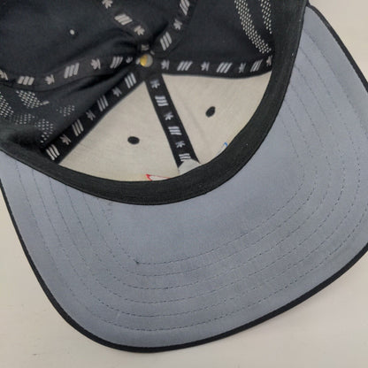 Adidas Snapback Hat Black OSFM Adjustable Embroidered Trefoil Breathable