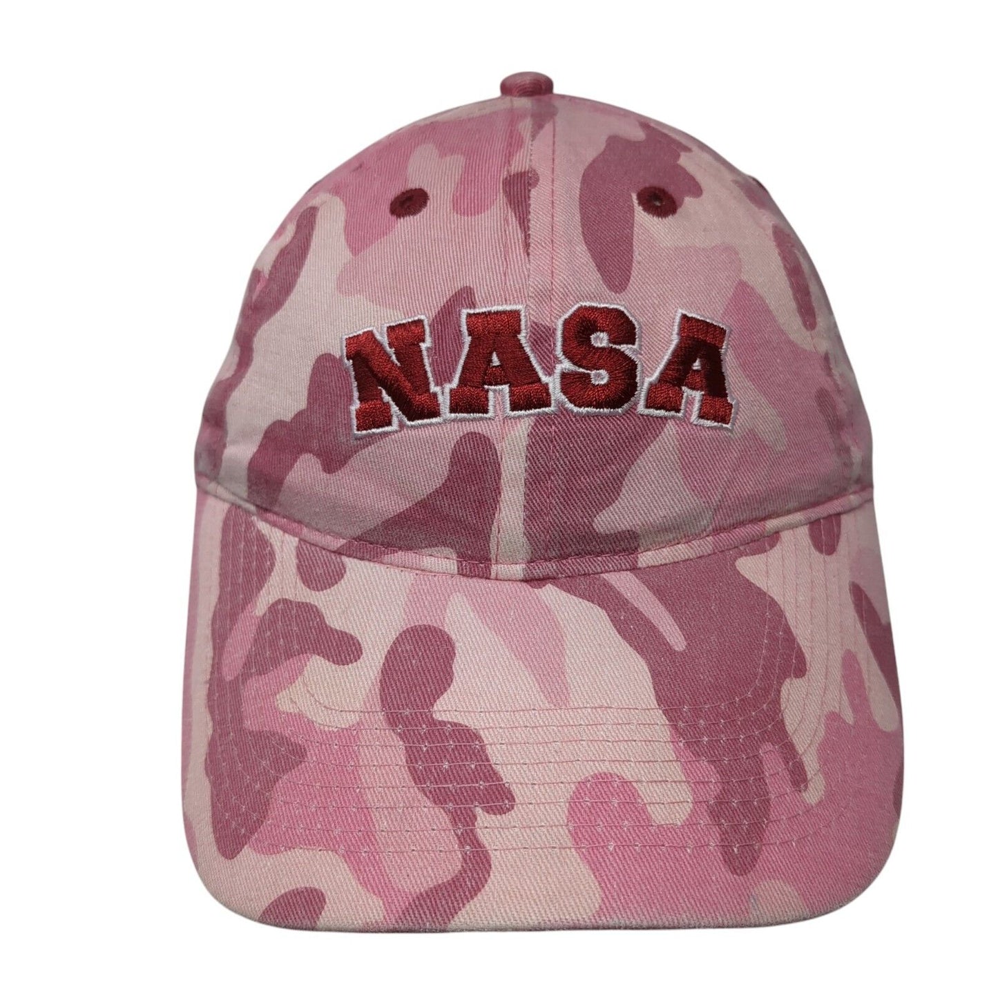 NASA Strapback Hat Camouflage One Size Adjustable Kennedy Space Center