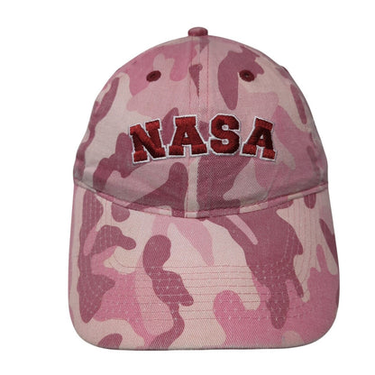NASA Strapback Hat Camouflage One Size Adjustable Kennedy Space Center