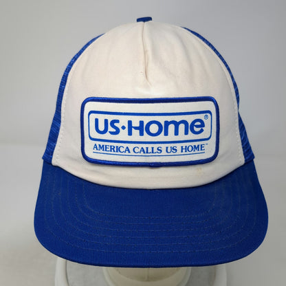 The Winner Trucker Hat Blue Vintage US-Home America Calls Us Home Snapback Mesh