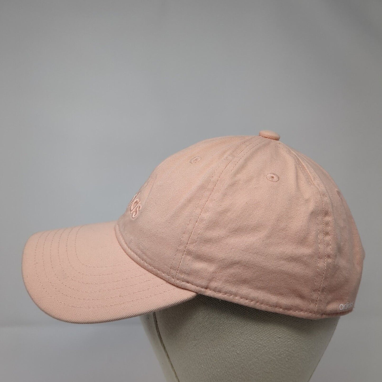 Adidas Strapback Hat Pink One Size Adjustable Embroidered 6 Panel Cotton