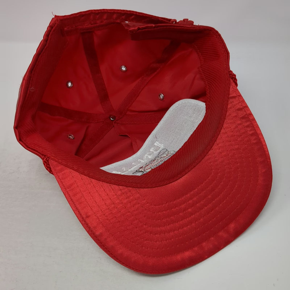 UNLV Hey Reb! Mascot 5 Panel Hat Red One Size Satin Rope Brim Adjustable