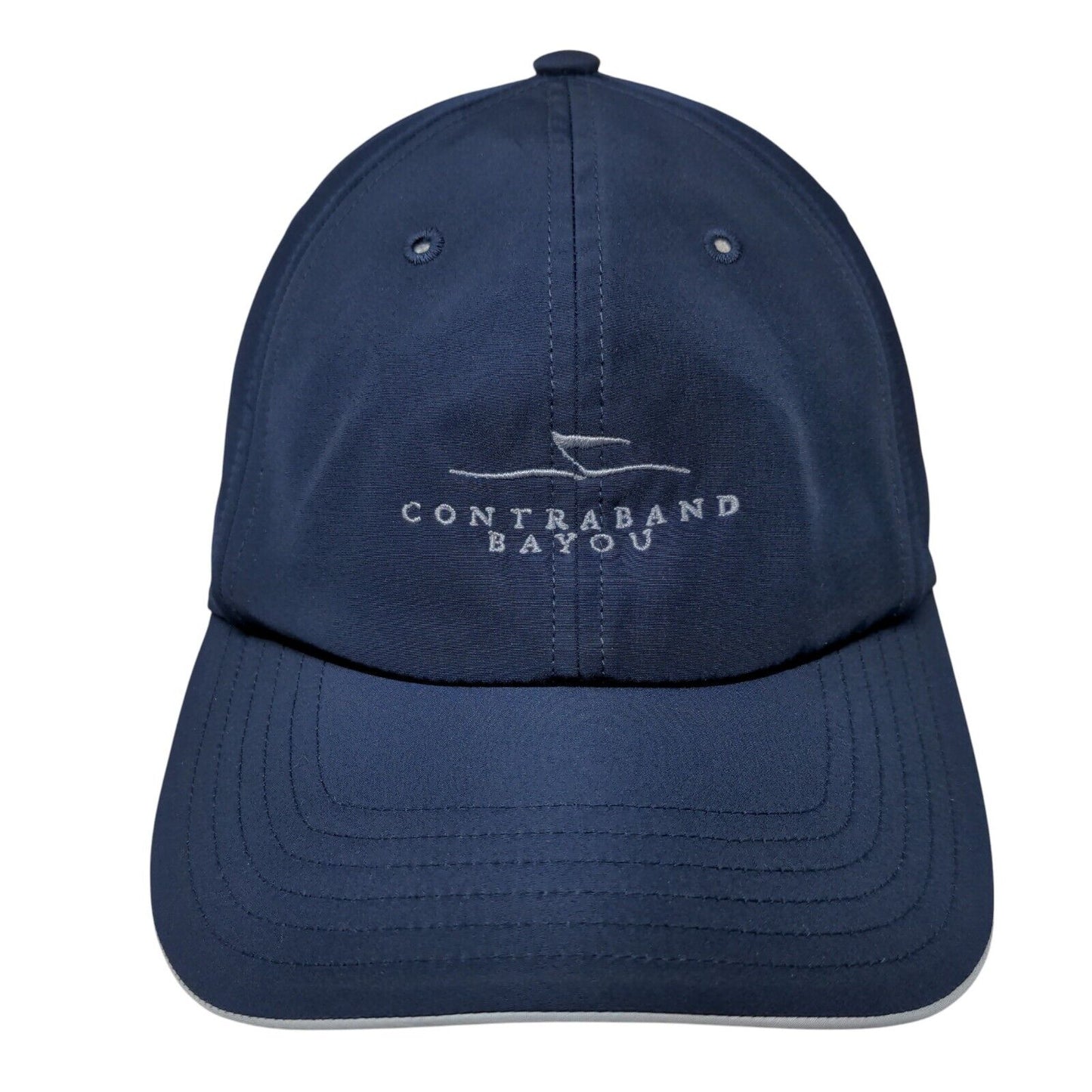 Contraband Bayou Strapback Hat Blue OSFM Adjustable Embroidered 6 Panel Adidas