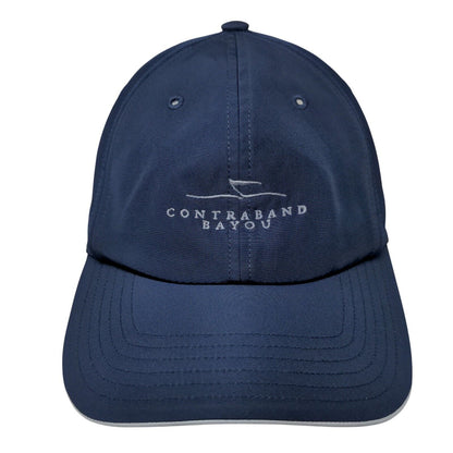 Contraband Bayou Strapback Hat Blue OSFM Adjustable Embroidered 6 Panel Adidas