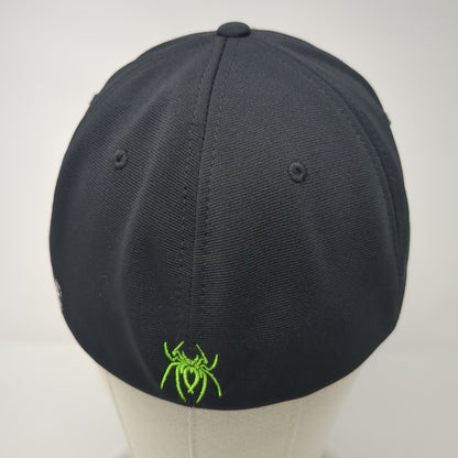Spiderz Sin City Fitted Hat Black Medium Embroidered Flexfit Richardson