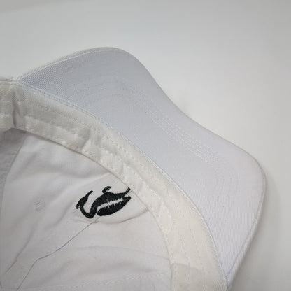 Unbranded Slideback Hat White One Size Adjustable Embroidered 6 Panel Blank