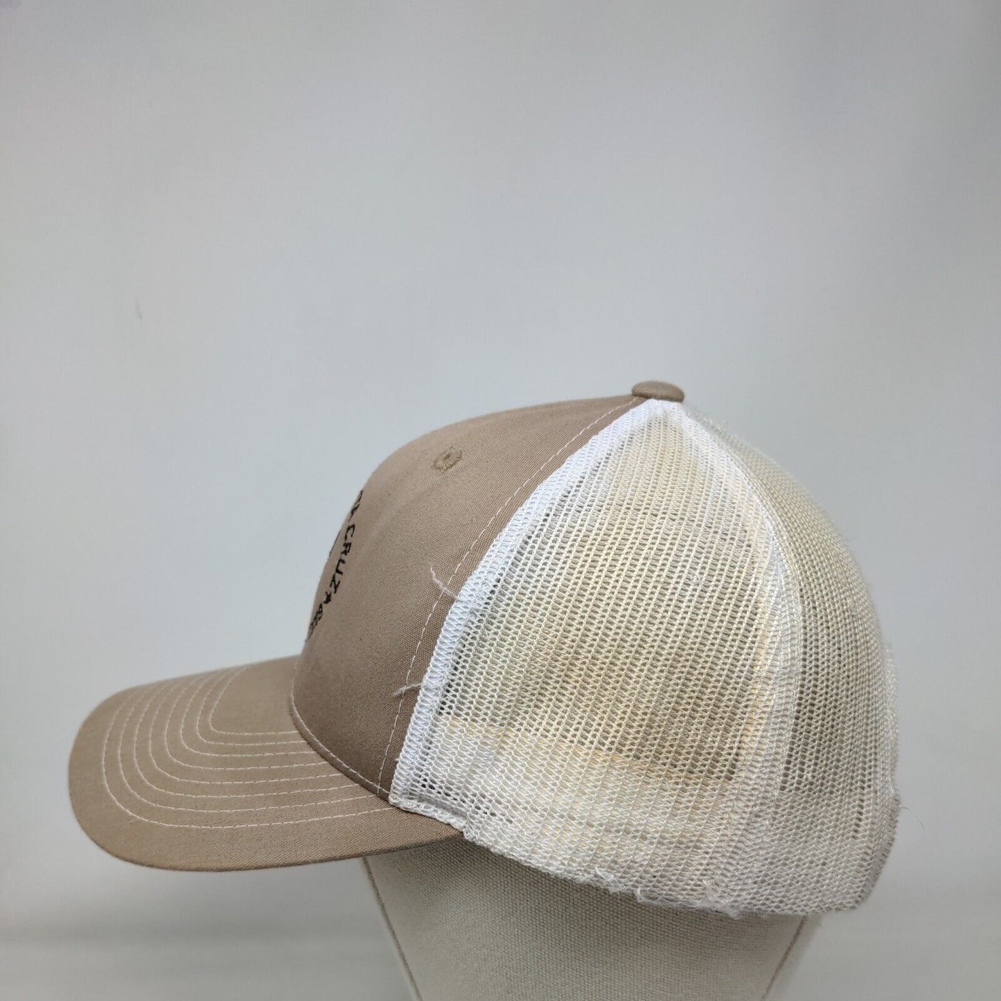 Desafio Santa Cruz Snapback Mesh Back Trucker Hat Tan One Size Tami