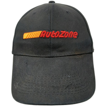 AutoZone Hat Baseball Cap Black One Size Adjustable Embroidered Logo Automotive
