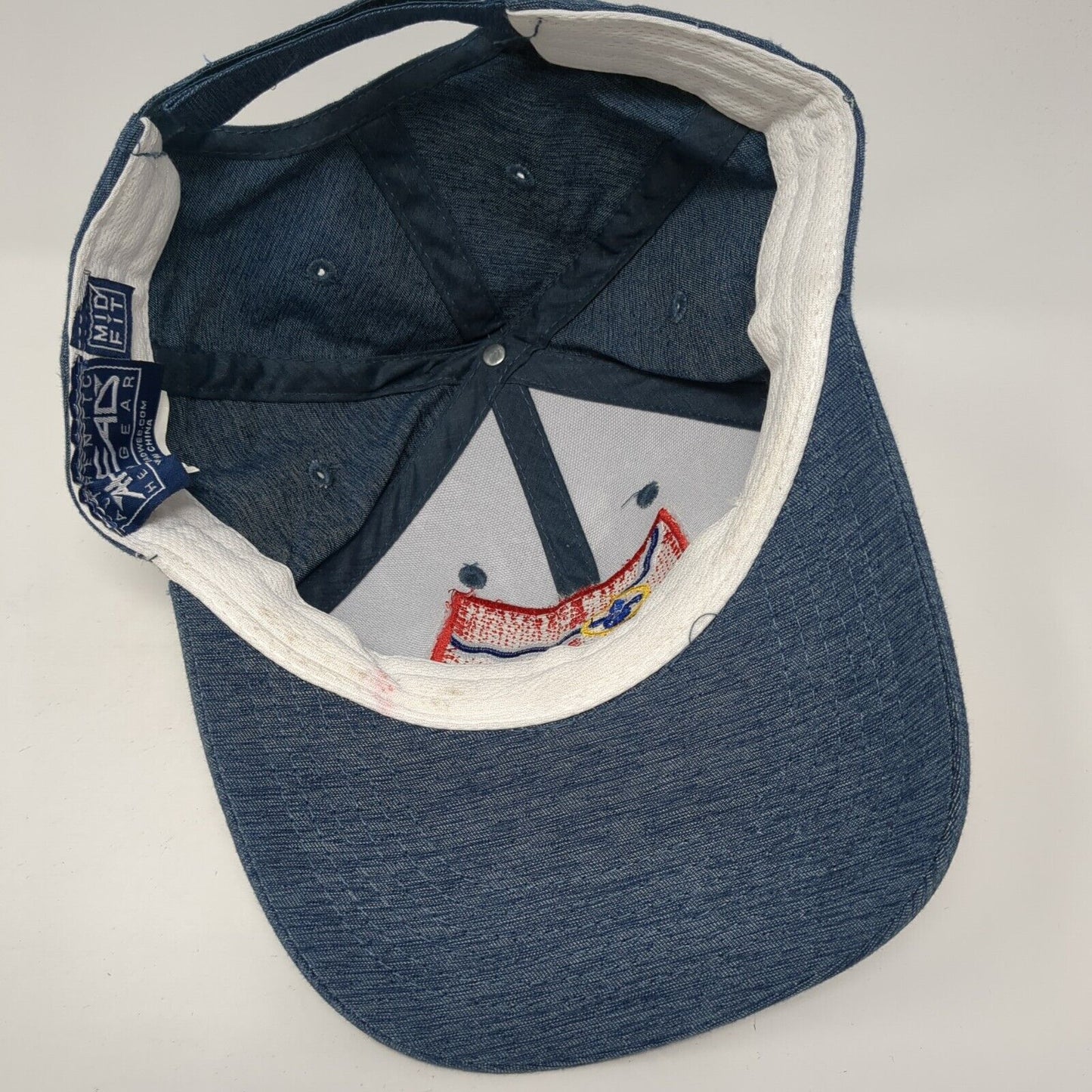 Flag of St. Louis Strapback Hat Blue OS Adjustable Mid Fit Embroidered Ahead