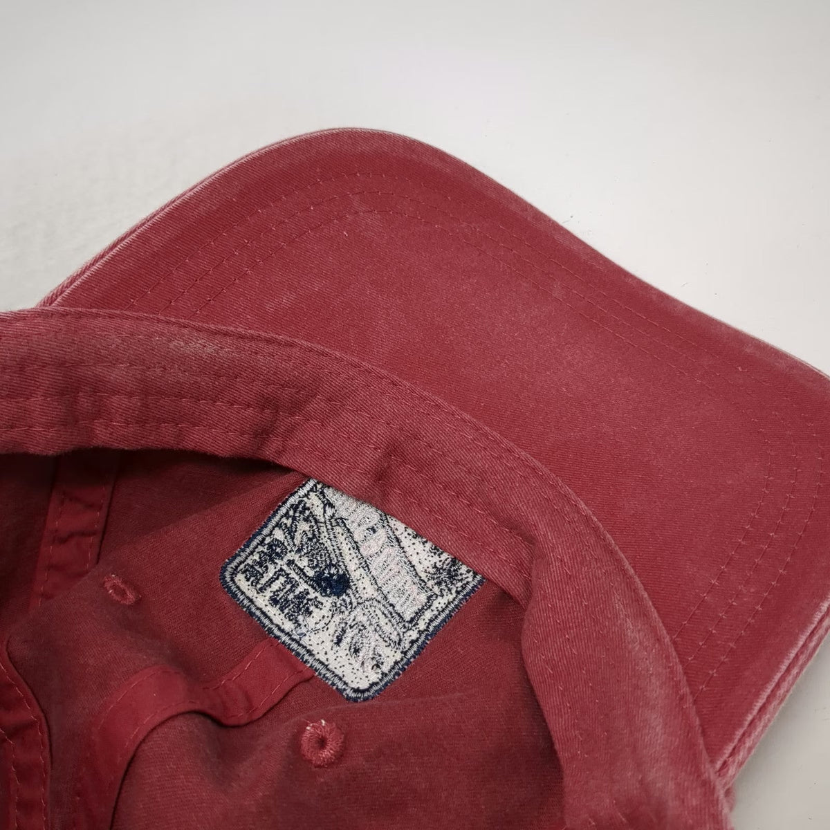Ahead Baseball Cap Red One Size Beaches Turks & Caicos Palm Tree Slideback Hat