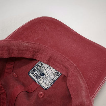 Ahead Baseball Cap Red One Size Beaches Turks & Caicos Palm Tree Slideback Hat