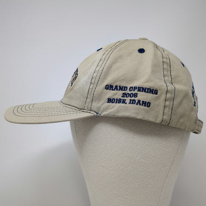 Cabela's Baseball Cap Beige Blue One Size Grand Opening Boise Idaho 2006 Hat