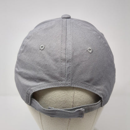 Vacay Mode Strapback Hat Gray One Size Solid Adjustable Embroidered