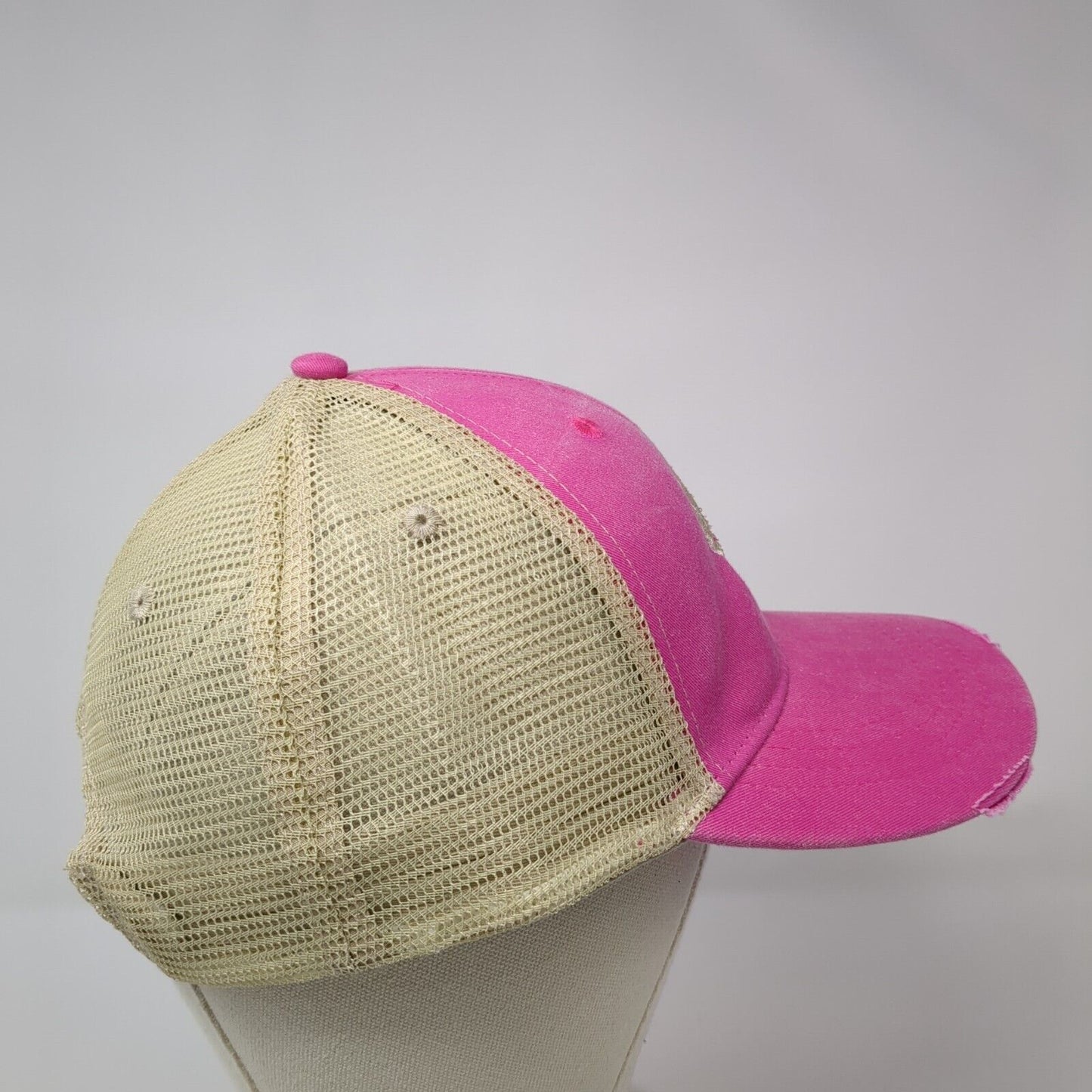 Hank Snapback Trucker Hat Multicolor OS Adjustable Mesh Back Distressed Adams