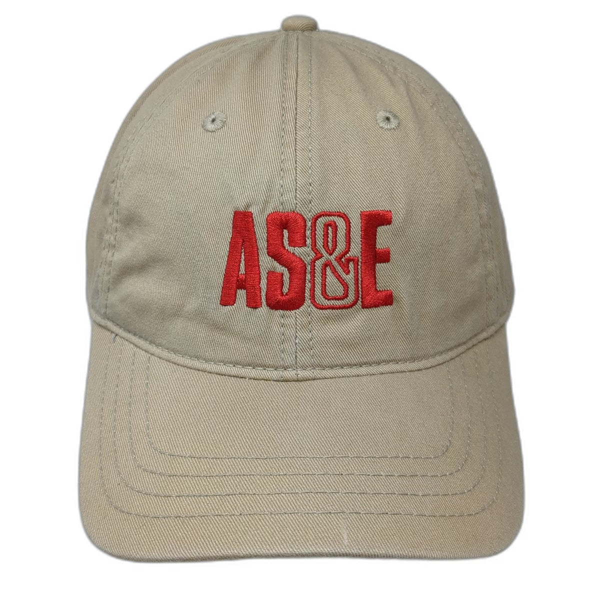 Devon & Jones Baseball Cap Beige One Size AS&E Gemini Logo Slideback Hat Cotton