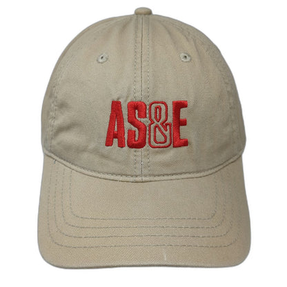 Devon & Jones Baseball Cap Beige One Size AS&E Gemini Logo Slideback Hat Cotton
