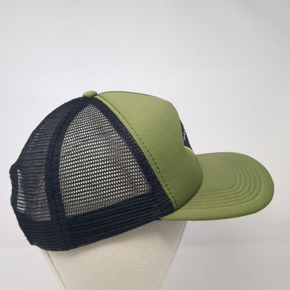 Mastercraft Snapback Trucker Hat Green One Size Adjustable Mesh Back BIG X