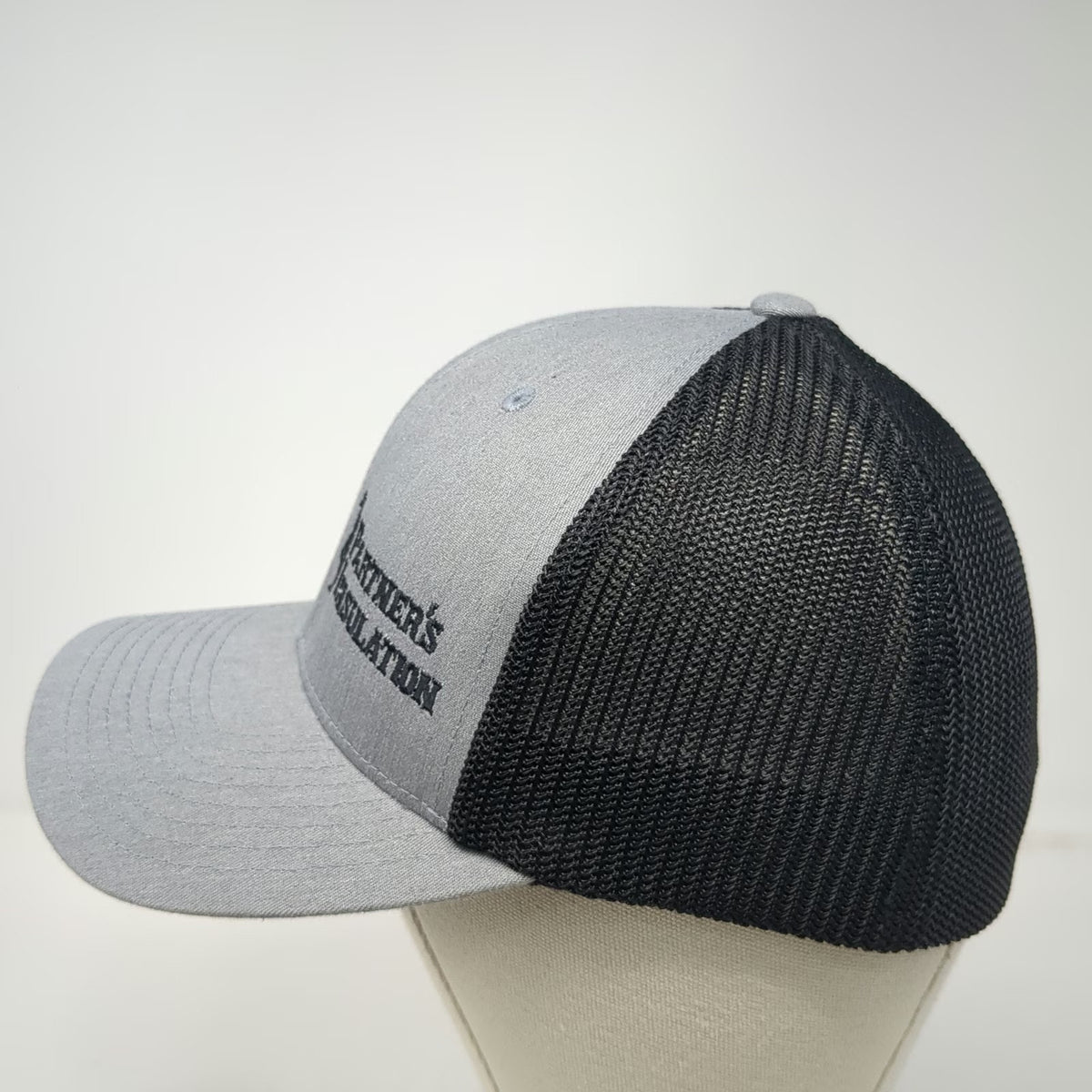 Port Authority Baseball Cap Gray M Fitted Mesh Flexfit Partners Insulation hat