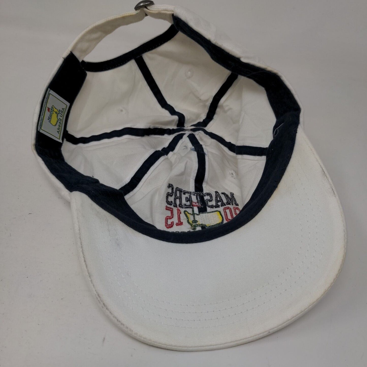 Masters 2015 Augusta Georgia Slideback Hat White One Size Embroidered