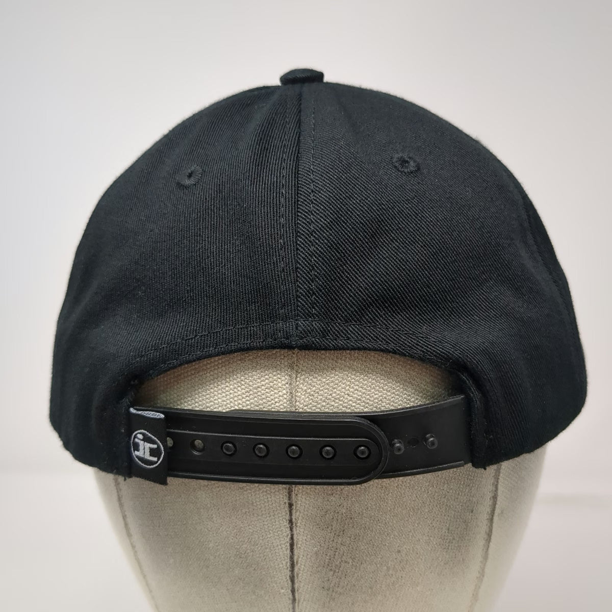 5 Panel Black Brown One Size Snapback Independent Construction Co Suede Brim Hat