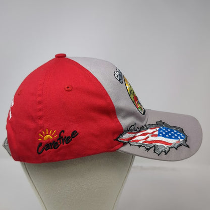 ShadePro Baseball Cap Gray Red One Size Quartzsite 2019 American Flag RV Legacy