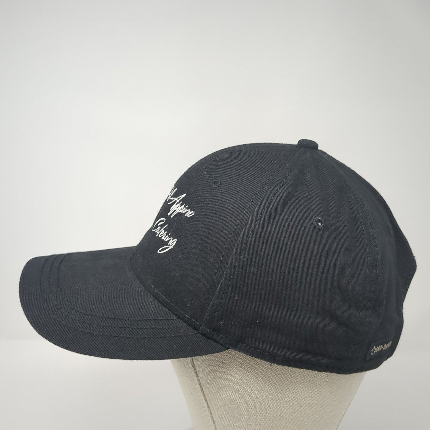 Pel-Appino Catering Strapback Hat Black One Size Adjustable Dri-Duck