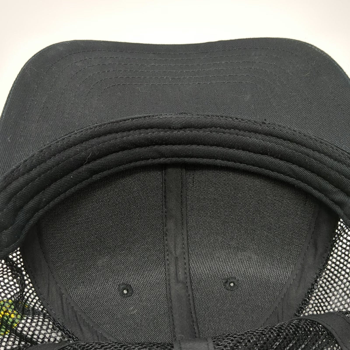 John Deere Trucker Hat Black One Size Coastline Equipment Mesh Snapback Work