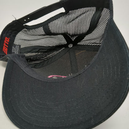 Otto Trucker Hat Black One Size Cork Front Mesh Snake River Wine Tours Logo
