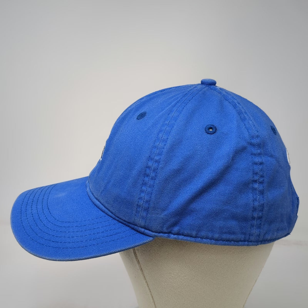Champion Baseball Cap Blue One Size Embroidered Logo Slideback Cotton Script Hat