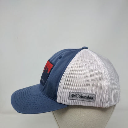 Columbia Patch Fitted Mesh Back Trucker Hat Blue L/XL Colorblock