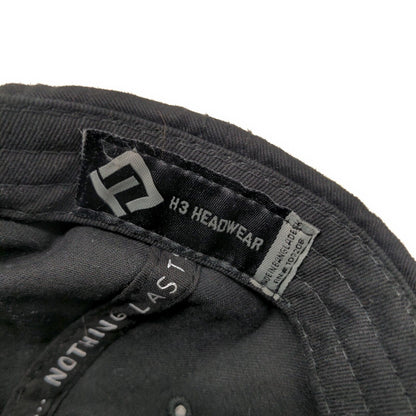 Palm Tree Slideback Hat Black OS Adjustable Nothing Lasts Forever H3 Headwear