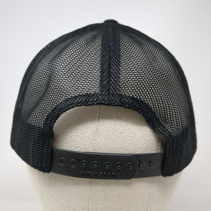 Richardson Trucker Hat Black One Size 112 Mesh Back Snapback Kono Embroidered
